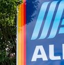 store sign for Aldi supermarket
