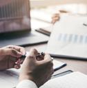 Financial planner helping their client